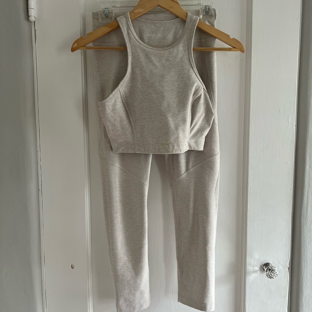 Outdoor Voices Sports Bra and Leggings Set